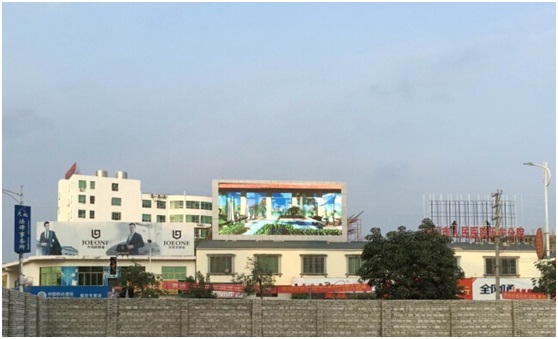 迈锐高防护LED户外广告屏落户海南乐东