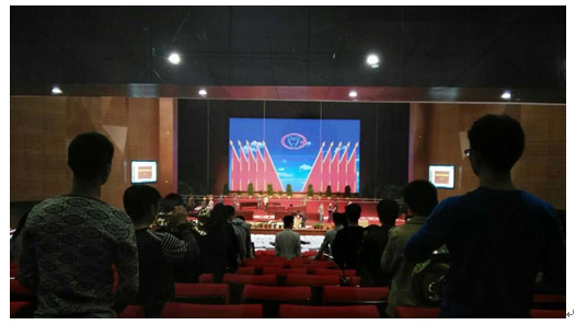 唯奥视讯LVP412完美实现茅台集团总部大礼堂LED大屏拼接