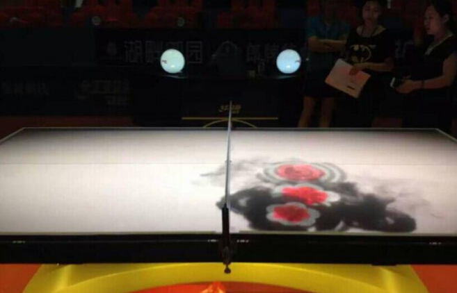 全球首款动态LED屏乒乓球台现世 华夏光彩为“国球”添“动”力 全球首款动态LED屏乒乓球台现世 华夏光彩为“国球”添“动”力