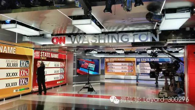 CNN首次采用P1.2 微间距LED屏升级全新演播厅