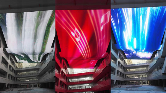 立翔慧科缔造“中国室内购物中心最大的穹顶式LED天幕”