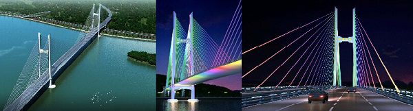 广东省宽度最大斜拉桥：江顺大桥桥梁LED照明设计
