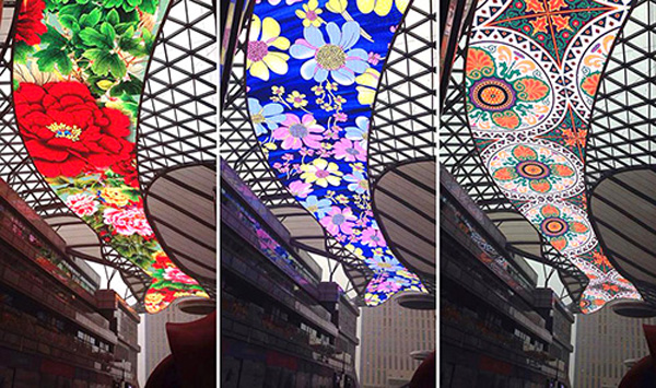 郑州汇艺时代广场创意LED异形天幕 郑州汇艺时代广场创意LED异形天幕