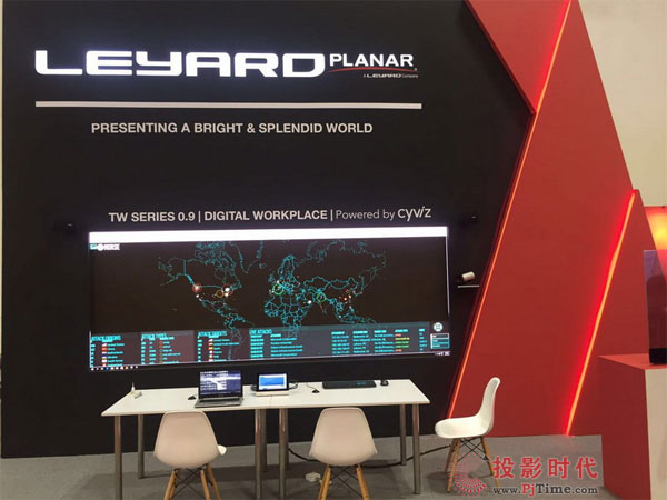 利亚德P0.9mm小间距LED和OLED屏绽放2016 CommunicAsia