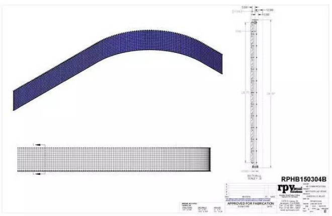 全球最大的弧形小间距LED显示屏项目现世（内附设计图）