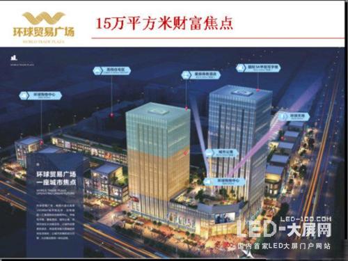 赫尔诺LED透明屏助力东莞环球贸易中心