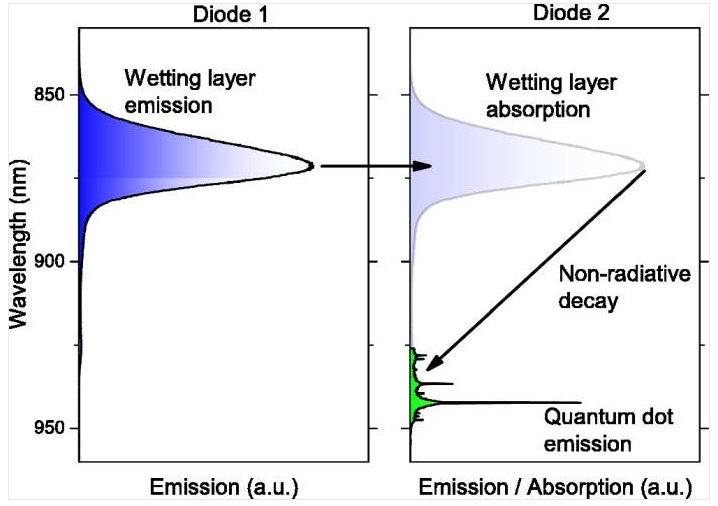 剑桥大学研究人员发现LED光可激发相邻LED的量子点