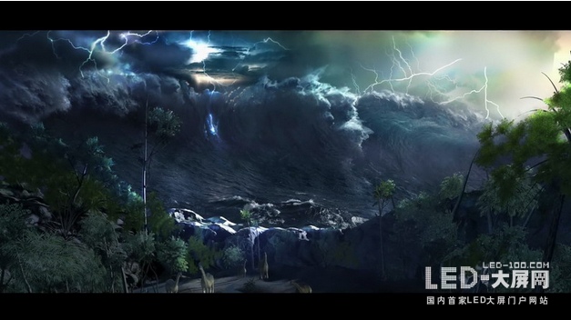 利亚德巨型LED天幕重现《远去的恐龙》