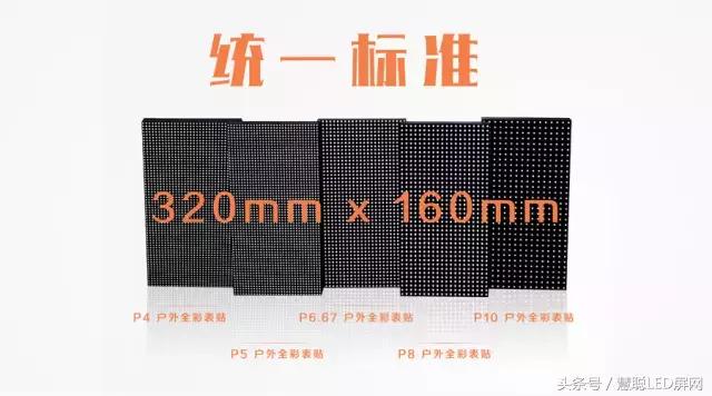 华夏光彩户外LED显示模组将统一320mm x 160mm标准尺寸！