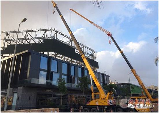 易事达户外LED广告屏入驻新开罗购物中心