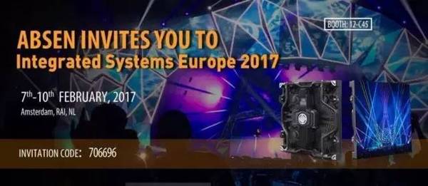 LED显示屏企业纷纷踏足2017荷兰ISE展 新鲜展位图参展产品抢先看！