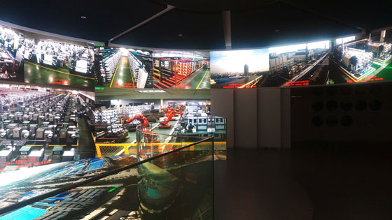 洲明小间距LED屏点亮巨石展厅 尽展巨石风采 洲明小间距LED屏点亮巨石展厅 尽展巨石风采