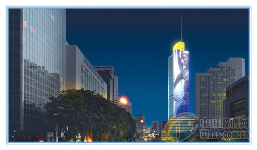 新型玻璃幕墙景观兴起 透明LED显示屏市场价值较大