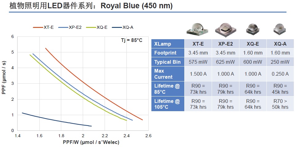 科锐推出更高亮度、更高效率的植物照明LED