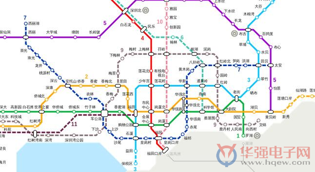 地铁7号线明日通车 四线换乘汇聚华强北