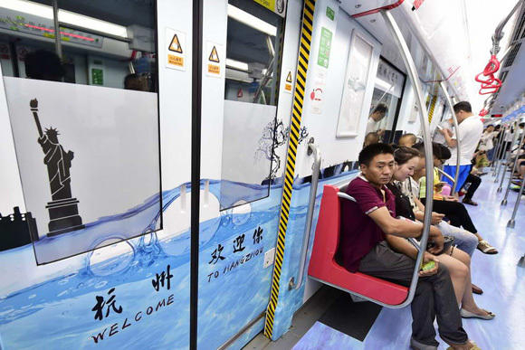 在杭州G20地铁专列 邂逅三思地铁LED照明的科技之美