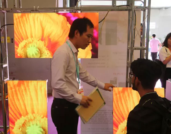 金运河携极致单品—标准P3.91压铸铝LED显示屏登陆上海国际LED展