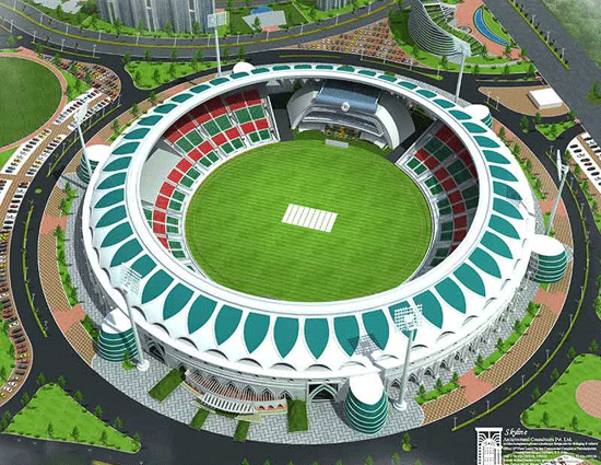 扬名海外|强力巨彩320㎡大屏落户印度最大体育场！