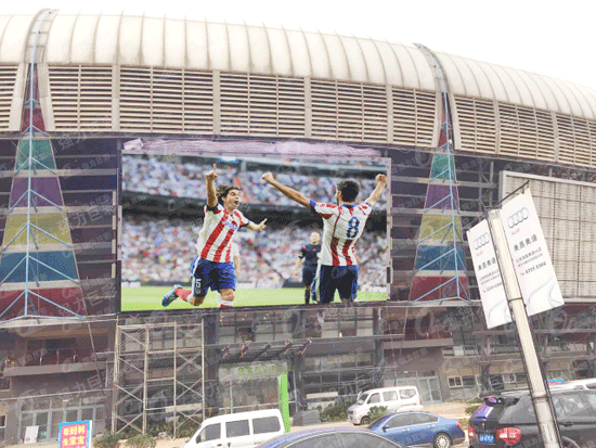 扬名海外|强力巨彩320㎡大屏落户印度最大体育场！