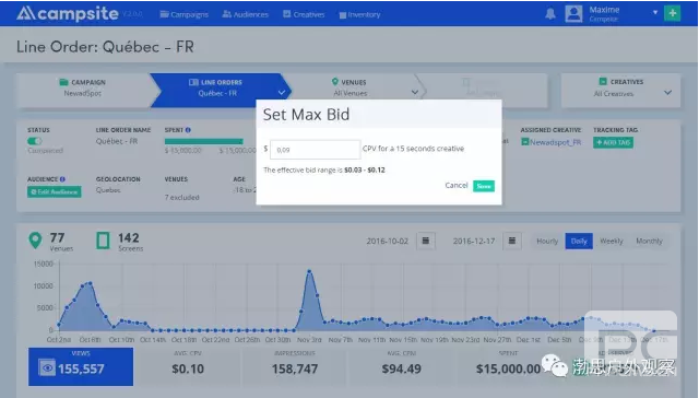 加拿大推出首个数字户外自动交易平台