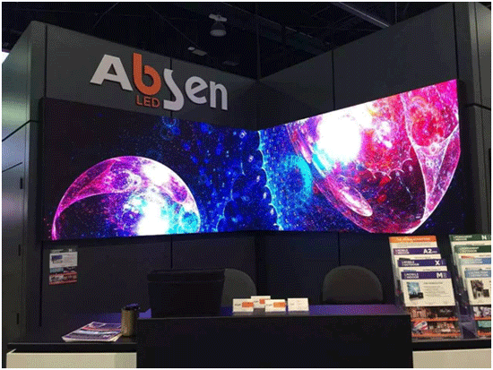 艾比森炫彩大屏 震撼亮相美国NAB Show 艾比森炫彩大屏 震撼亮相美国NAB Show