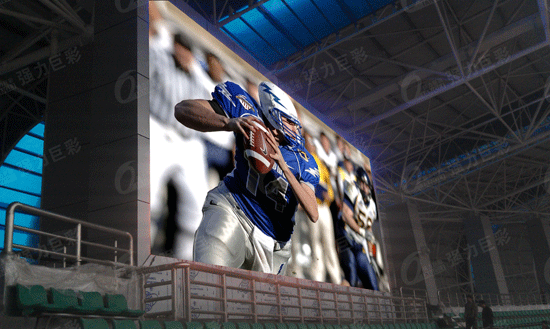 扬名海外|强力巨彩320㎡大屏落户印度最大体育场！