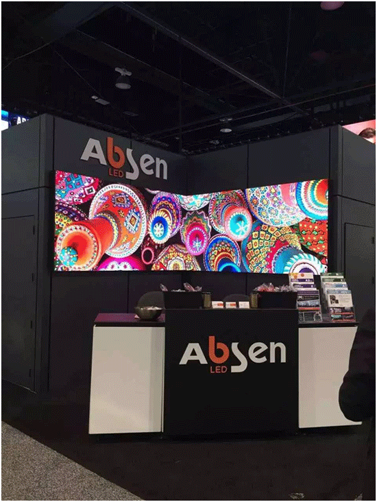 艾比森炫彩大屏 震撼亮相美国NAB Show 艾比森炫彩大屏 震撼亮相美国NAB Show