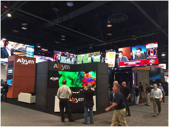 艾比森炫彩大屏 震撼亮相美国NAB Show 艾比森炫彩大屏 震撼亮相美国NAB Show