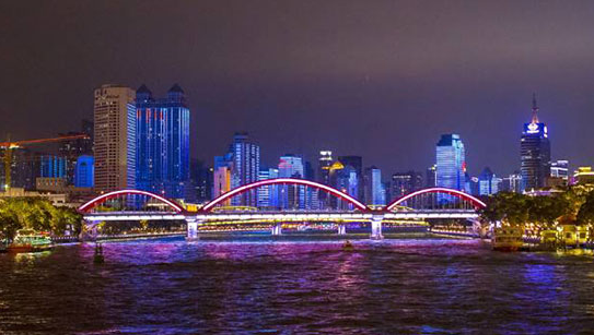 广州夜景刷爆朋友圈：从《财富》论坛看LED灯条屏亮化成果！
