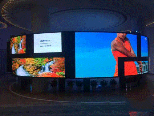 汉创弧形小间距助力浙江海盐六旗山水乐园 实现最佳的显示效果！