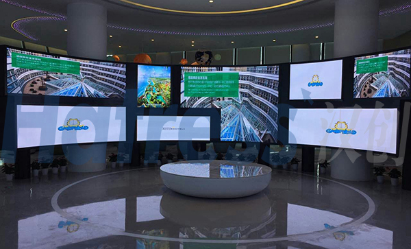 汉创弧形小间距屏点亮浙江海盐六旗山水乐园 汉创弧形小间距屏点亮浙江海盐六旗山水乐园