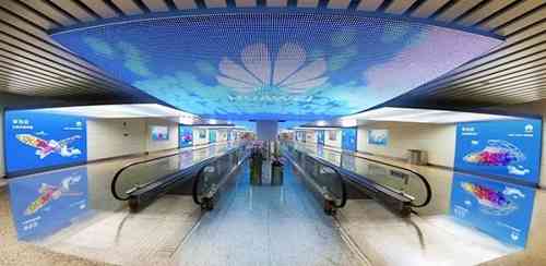 奥拓电子LED屏闪耀白云机场T2航站楼