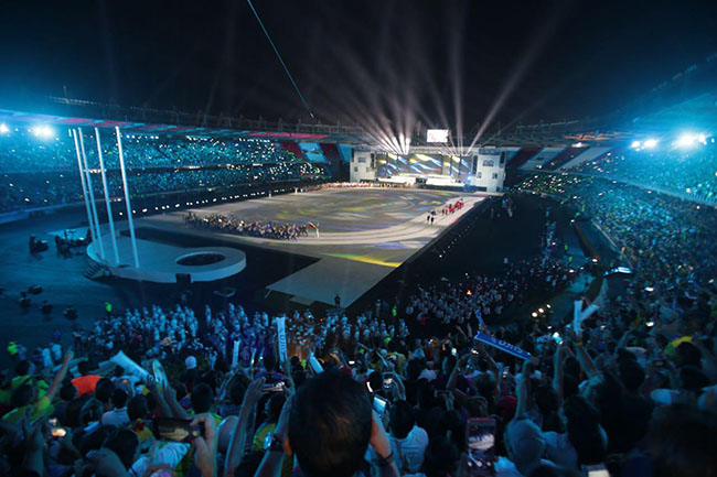 美出天际！联诚发LED显示屏 P4.81助力中美洲及加勒比海运动会开幕式