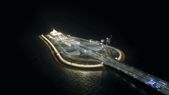 港珠澳大桥灯光效果图大曝光：彩色智能路灯惹眼！