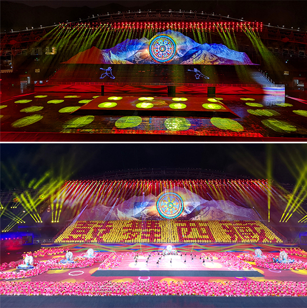 西藏史上最大规模运动会 艾比森500㎡LED大屏彰显民族特色