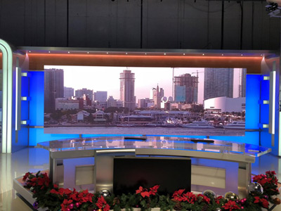 联建光电8K小间距进驻美国知名电视台