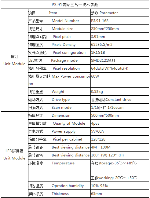 艾伦森 | P3.91 高清LED显示屏