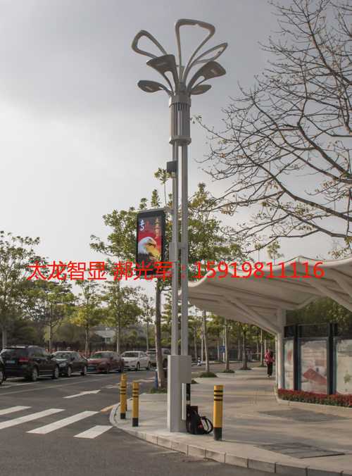 LED灯杆屏让深圳坪山市民体验何为智慧城市