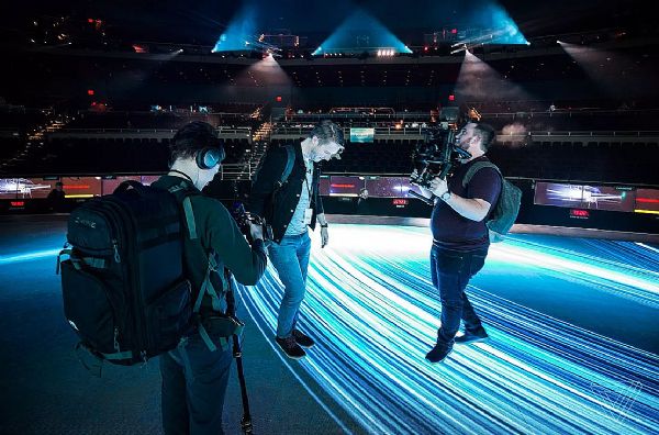 优景LED地砖屏助力英特尔拿下CES最佳开场