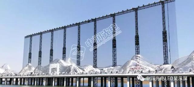中润光电承建的晋阳湖2000平米大型LED网格屏正式启用! 中润光电承建的晋阳湖2000平米大型LED网格屏正式启用!