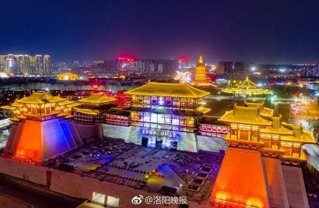 震撼！洛阳连续20天上演“3D灯光投影秀”