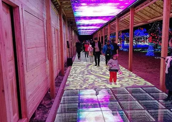 全方位高级体验鼎力显示互动LED地砖屏个性张扬时尚