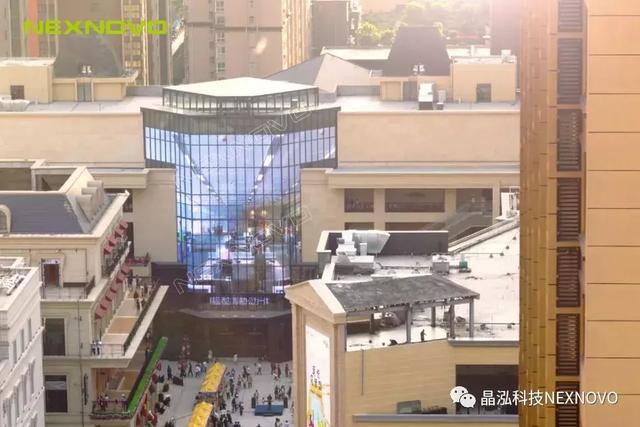 时尚街“新宠”，晶泓透明屏力鼎西安四海唐人街