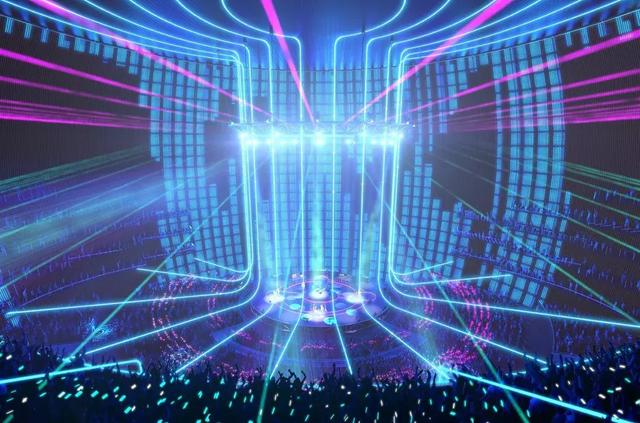 LED的外壳组成的球形建筑 LED的外壳组成的球形建筑