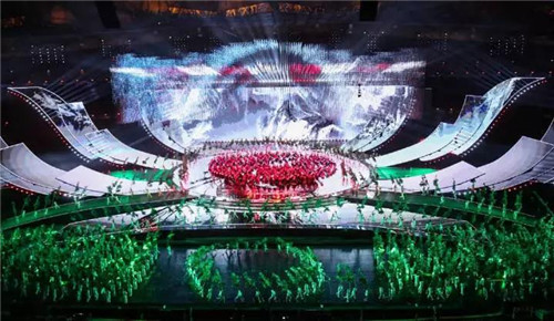 中润光电三维LED灯矩阵之光芒，迸发在亚洲文化嘉年华