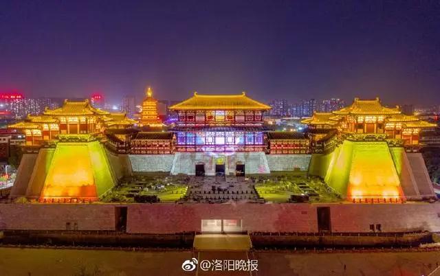 震撼！洛阳连续20天上演“3D灯光投影秀”