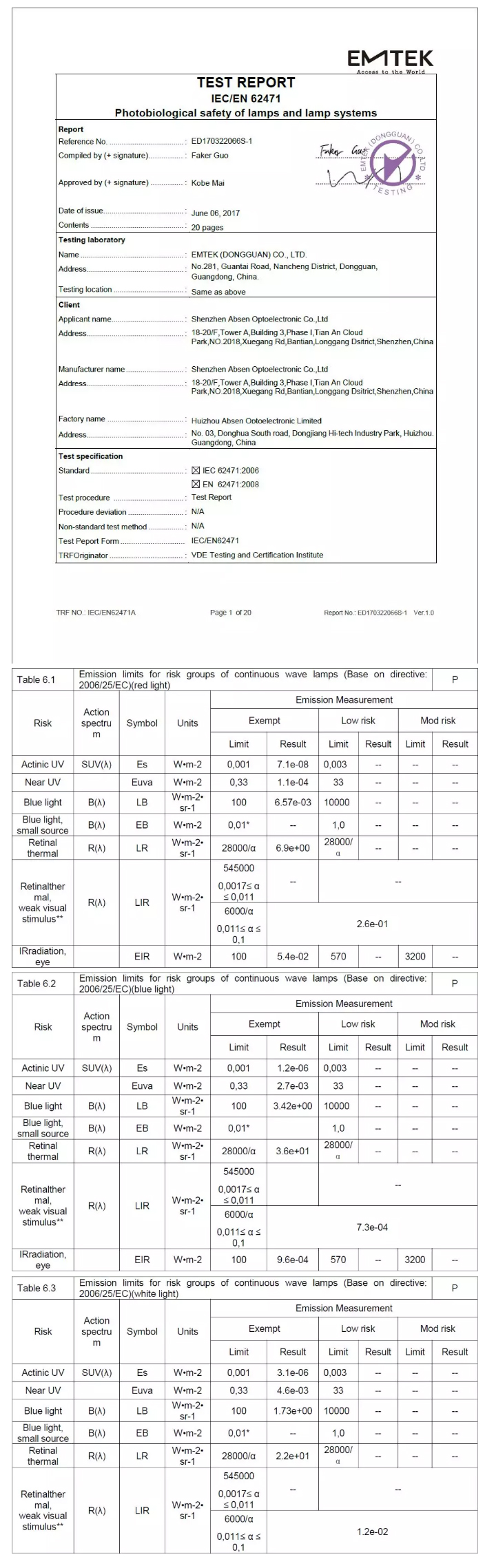 艾比森八大标准之健康标准——关爱人类健康，承担社会责任