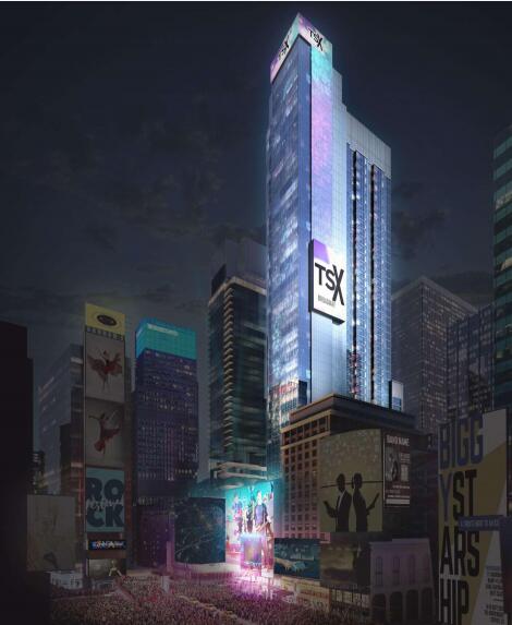 时代广场即将建一座46层新塔楼 一侧基本上是个巨大的LED广告牌