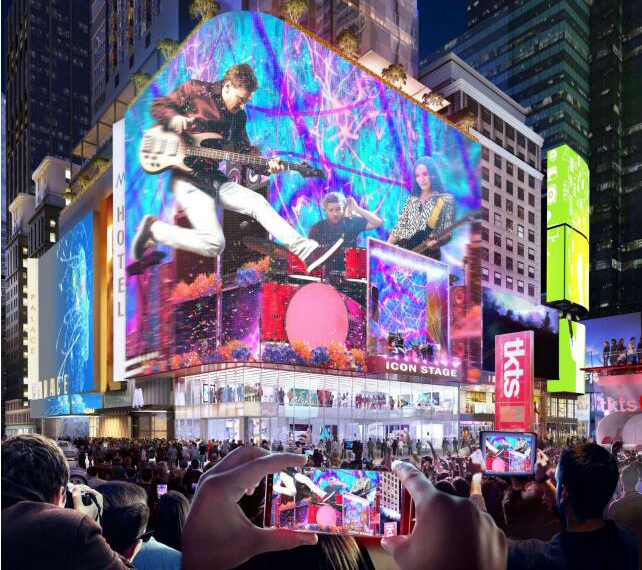 时代广场即将建一座46层新塔楼 一侧基本上是个巨大的LED广告牌