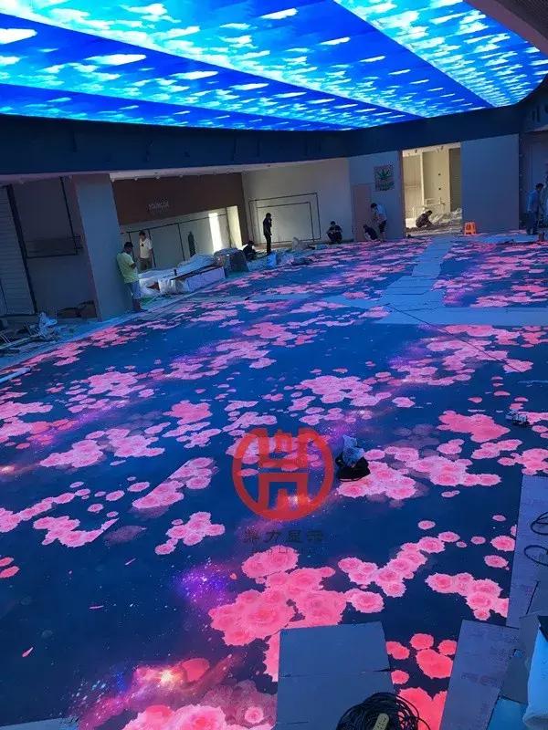 全方位高级体验鼎力显示互动LED地砖屏个性张扬时尚